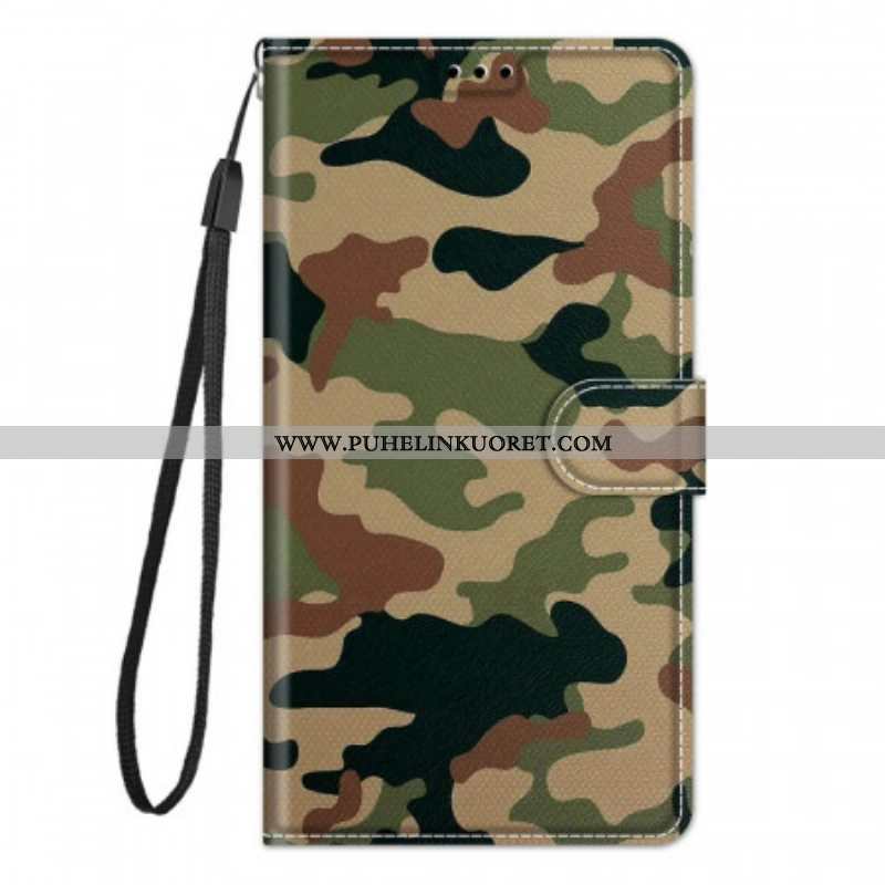 Kotelot Samsung Galaxy M53 5G Suojaketju Kuori Strappy Camo