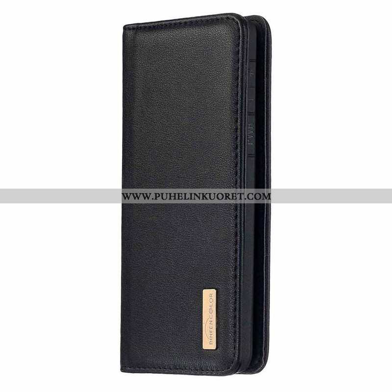 Case Samsung Galaxy S20 Plus / S20 Plus 5G Kotelot Flip Irrotettava Aitoa Nahkaa