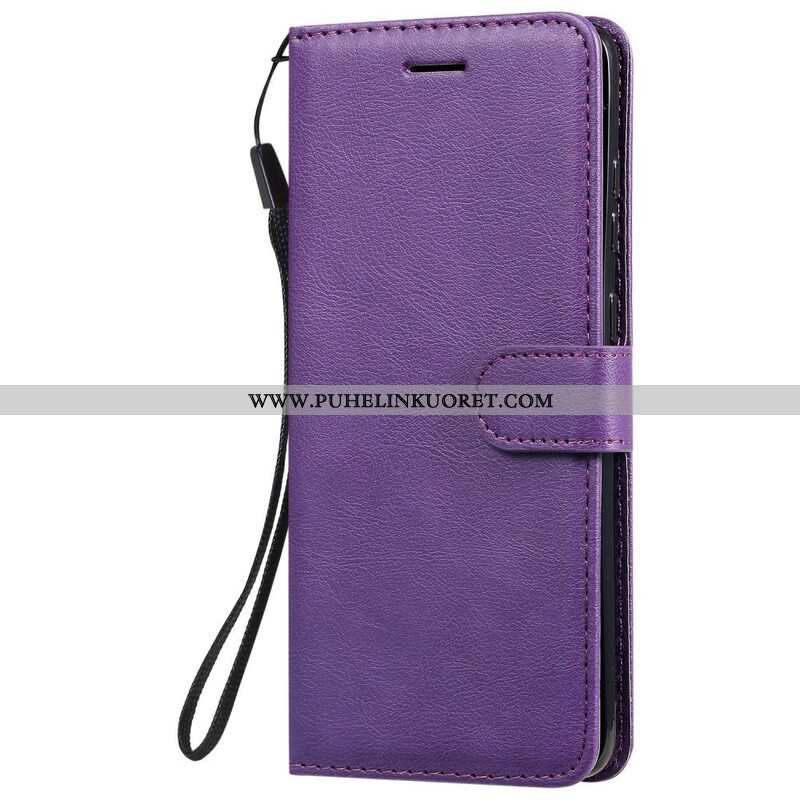 Kotelot Samsung Galaxy S20 Plus / S20 Plus 5G Suojaketju Kuori Strappy Leather Effect