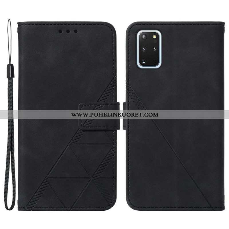 Flip Case Samsung Galaxy S20 Plus / S20 Plus 5G Pyramid-nahkaefekti