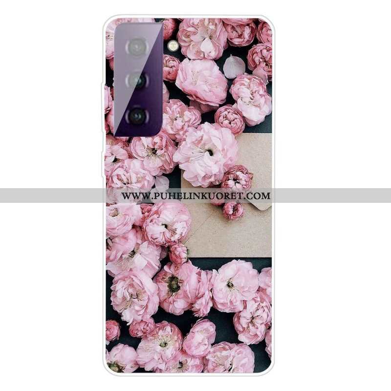 Case Samsung Galaxy S21 5G Voimakkaat Kukat