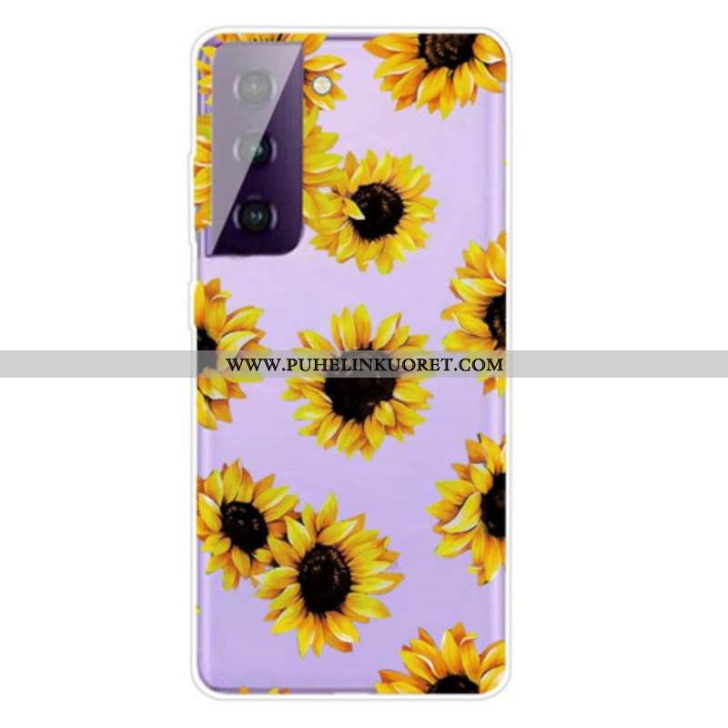 Case Samsung Galaxy S21 5G Auringonkukat