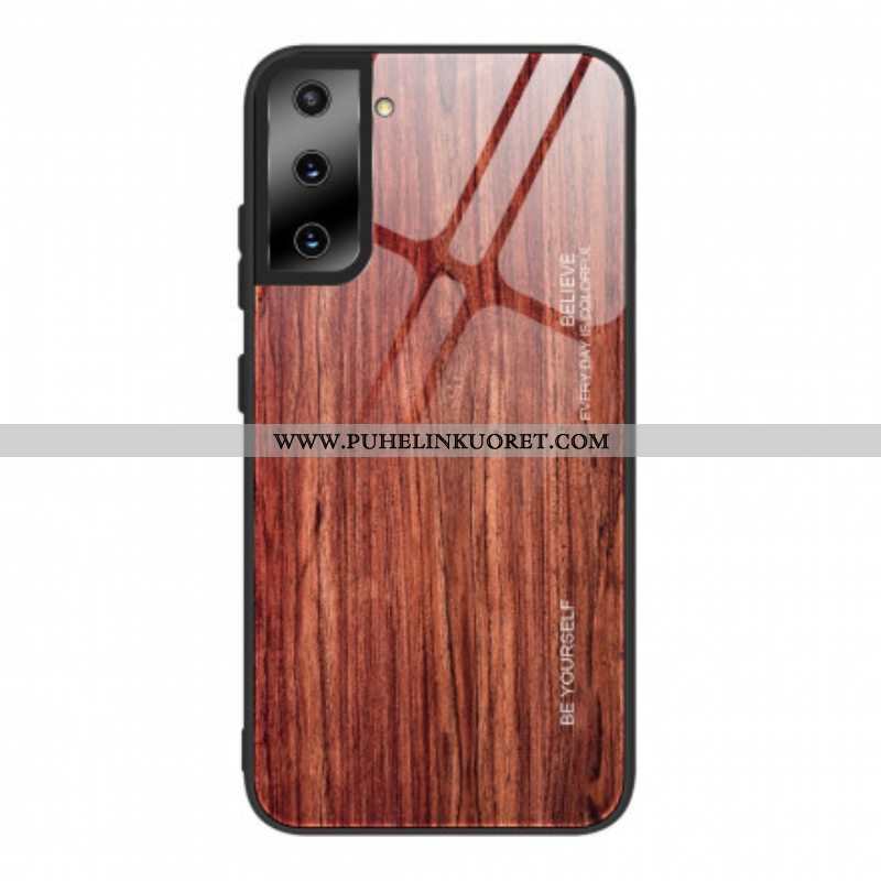 Kuori Samsung Galaxy S21 5G Wood Design Karkaistu Lasi