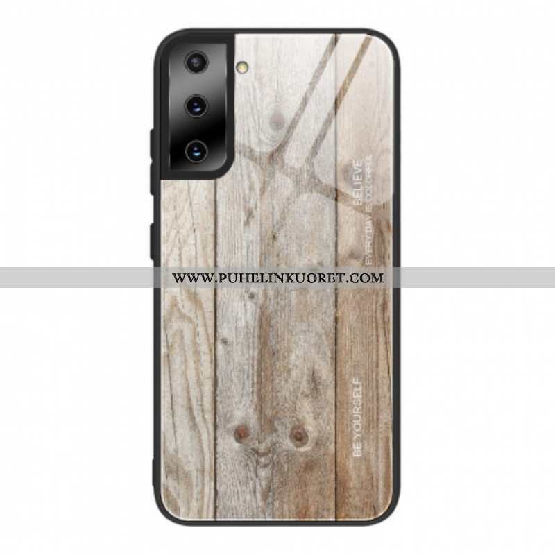 Kuori Samsung Galaxy S21 5G Wood Design Karkaistu Lasi