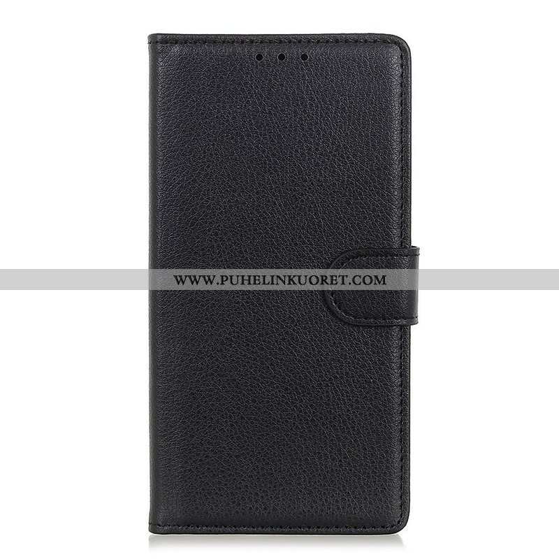 Kotelot Samsung Galaxy S21 5G Perinteinen Litchi Faux Leather