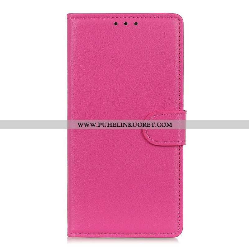 Kotelot Samsung Galaxy S21 5G Perinteinen Litchi Faux Leather