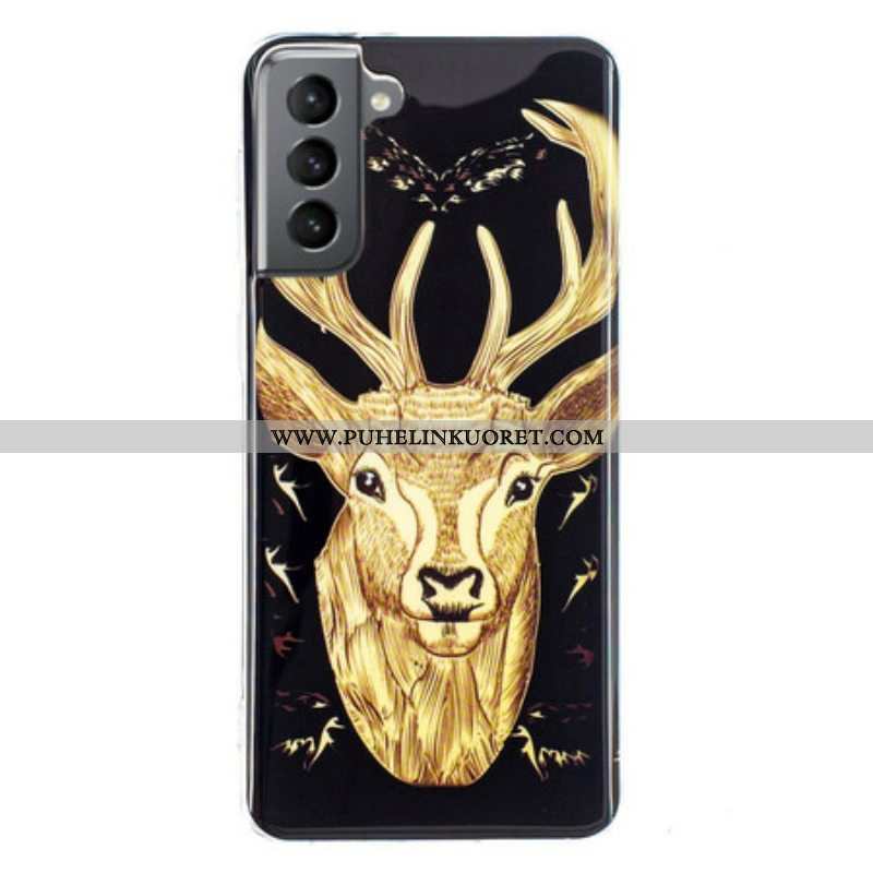 Kuori Samsung Galaxy S21 FE Fluoresoiva Majestic Deer