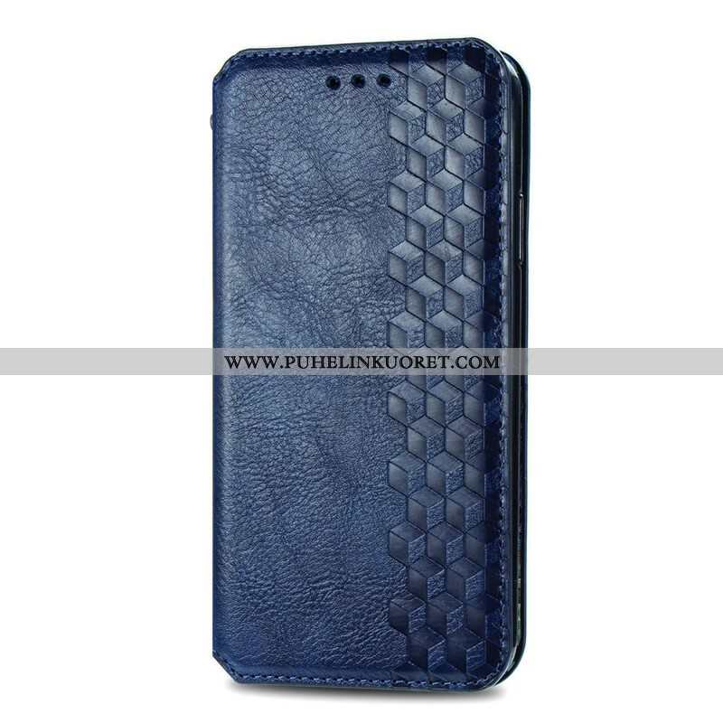 Puhelinkuoret Samsung Galaxy S21 FE Kotelot Flip Nahkaefekti Diamond Texture