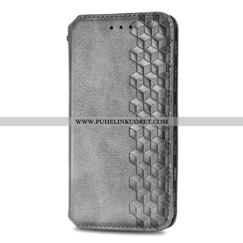 Puhelinkuoret Samsung Galaxy S21 FE Kotelot Flip Nahkaefekti Diamond Texture