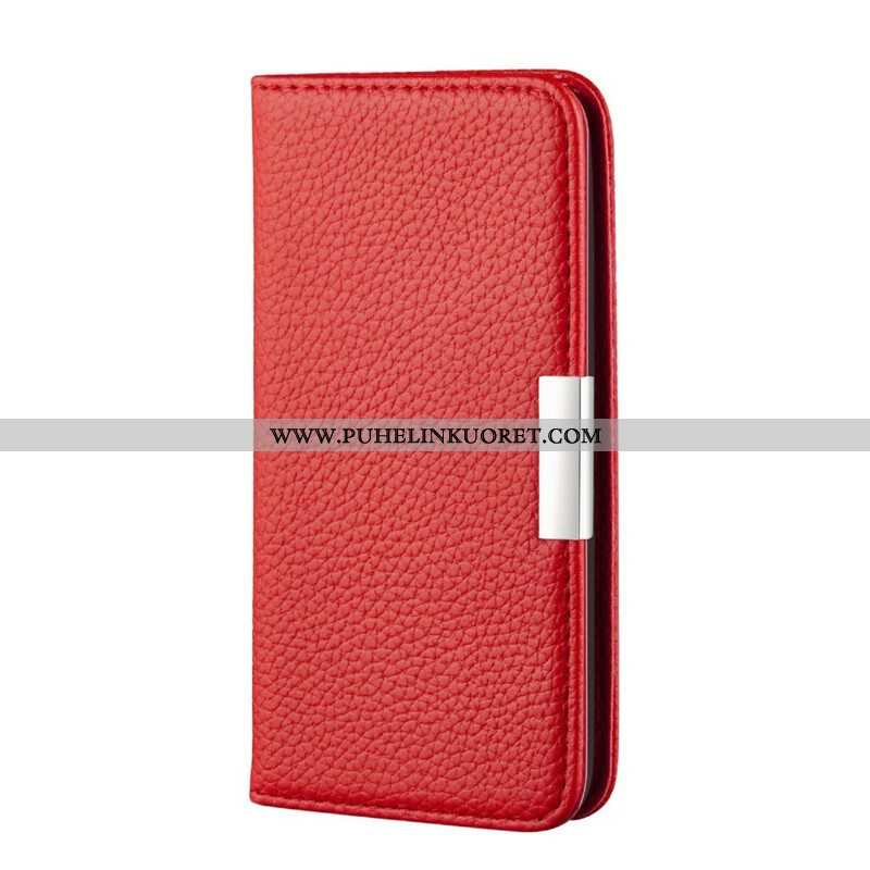 Puhelinkuoret Samsung Galaxy S21 FE Kotelot Flip Keinonahka Litchi Ultra Chic