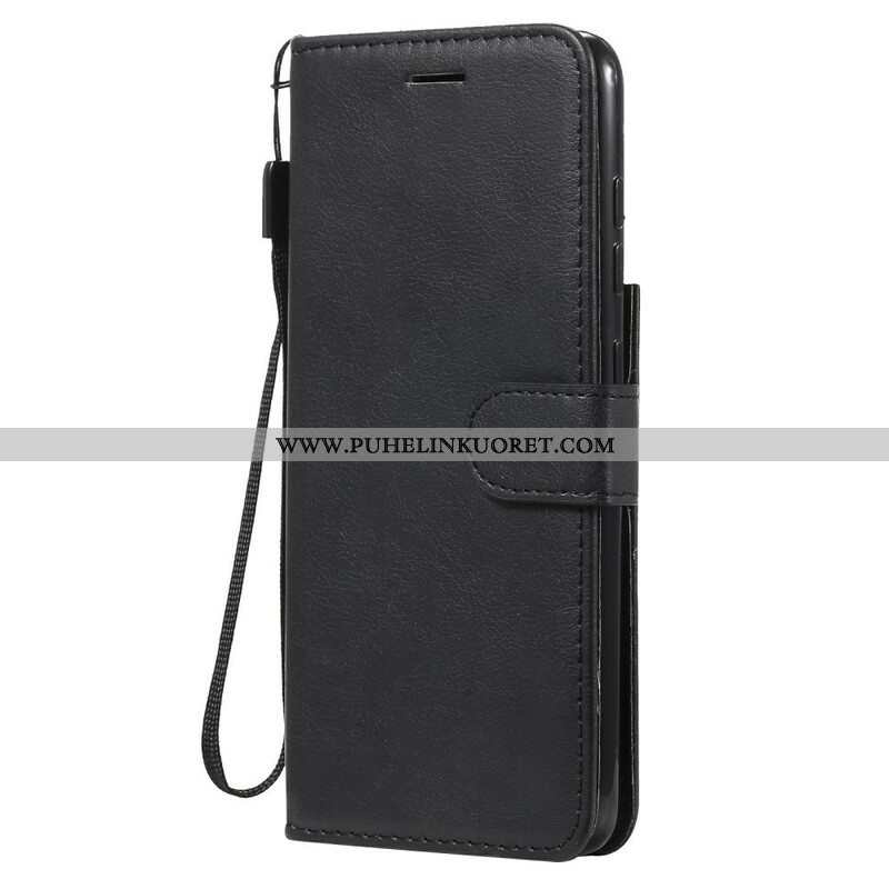 Kotelot Samsung Galaxy S21 FE Suojaketju Kuori Strappy Leather Effect