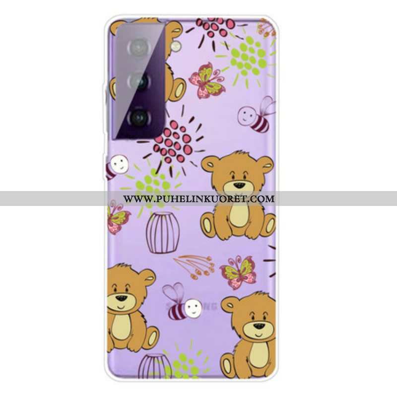 Kuori Samsung Galaxy S21 FE Teddy Bears Toppi