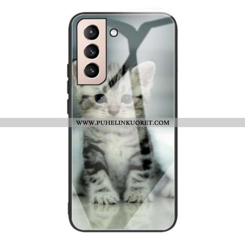 Kuori Samsung Galaxy S21 FE Kitten Karkaistu Lasi