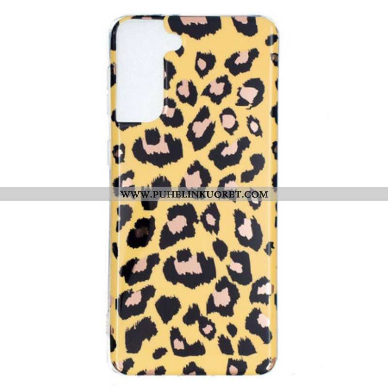 Kuori Samsung Galaxy S21 Plus 5G Leopard-tyylinen Marmori