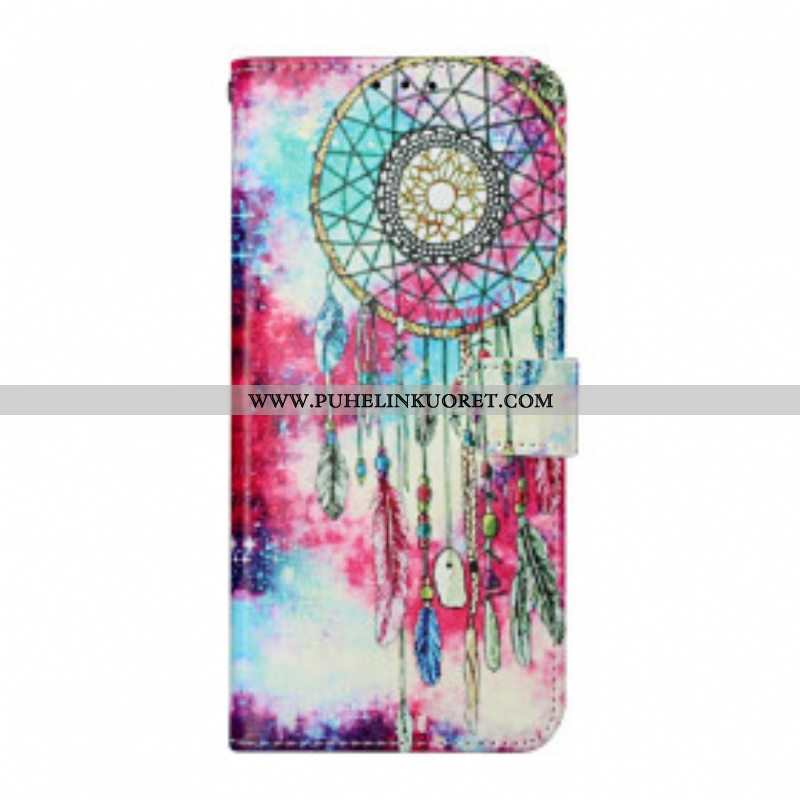 Nahkakotelo Samsung Galaxy S21 Ultra 5G Dreamcatcher -tyyli