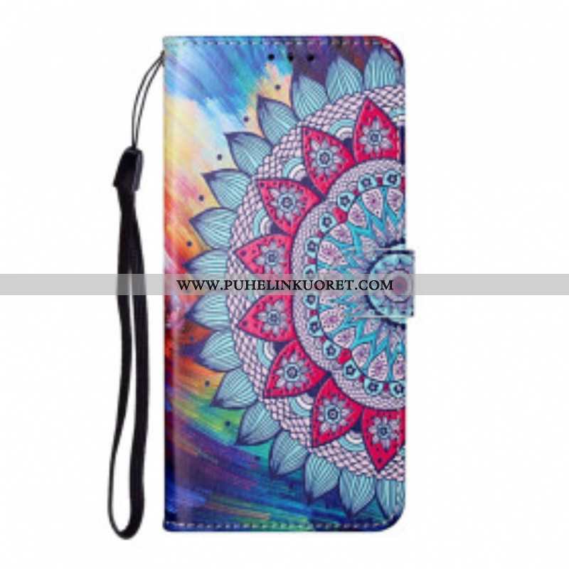 Flip Case Samsung Galaxy S21 Ultra 5G Kuningas Mandala