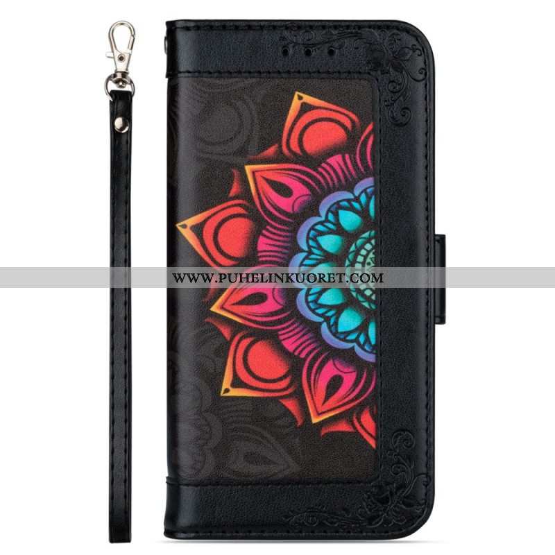 Kotelot Samsung Galaxy S22 5G Suojaketju Kuori Strappy Mandala Koristelu