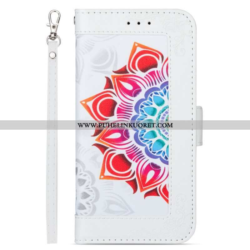 Kotelot Samsung Galaxy S22 5G Suojaketju Kuori Strappy Mandala Koristelu