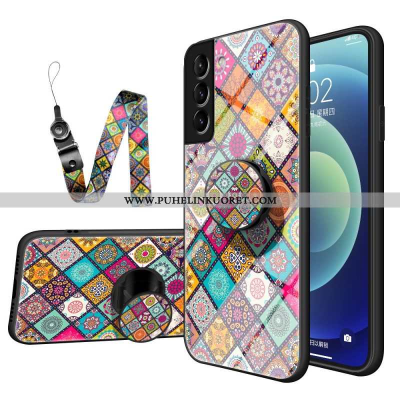 Kuori Samsung Galaxy S22 5G Patchwork Magneettipidike