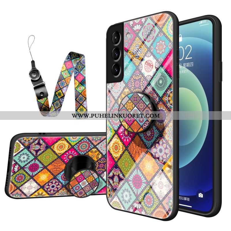 Kuori Samsung Galaxy S22 5G Patchwork Magneettipidike