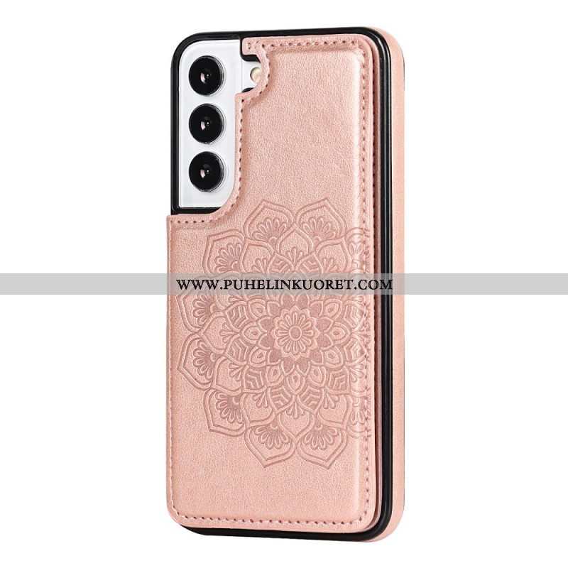 Case Samsung Galaxy S22 5G Mandala Print -korttikotelo