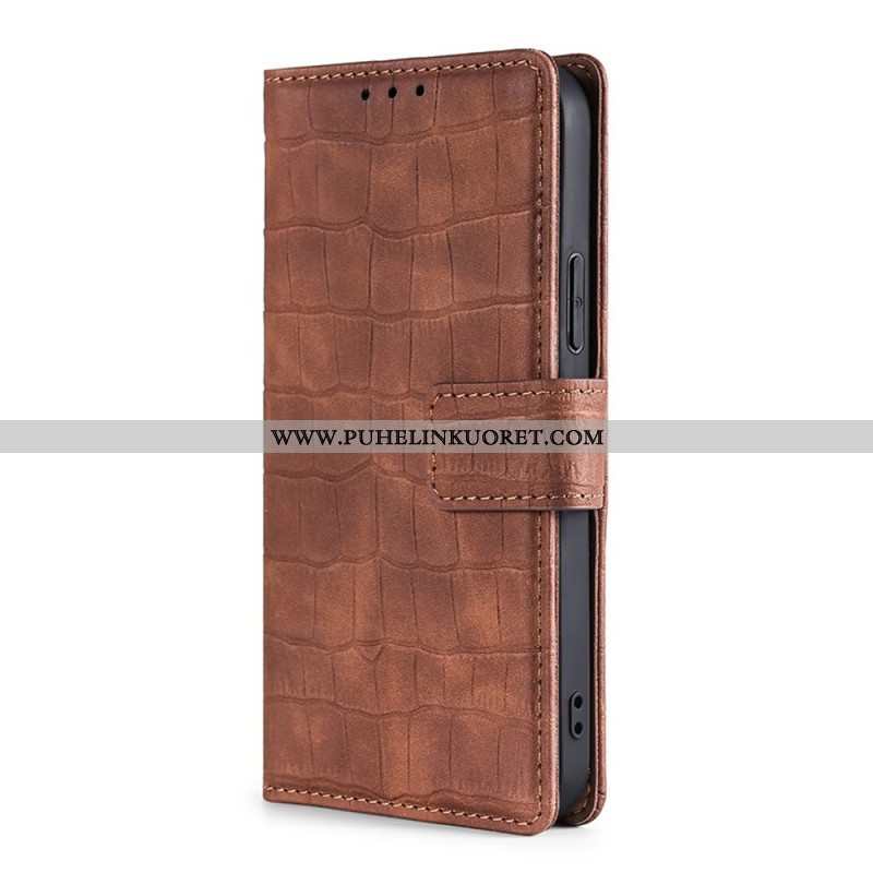 Flip Case Samsung Galaxy S22 Plus 5G Krokotiilin Ihovaikutus