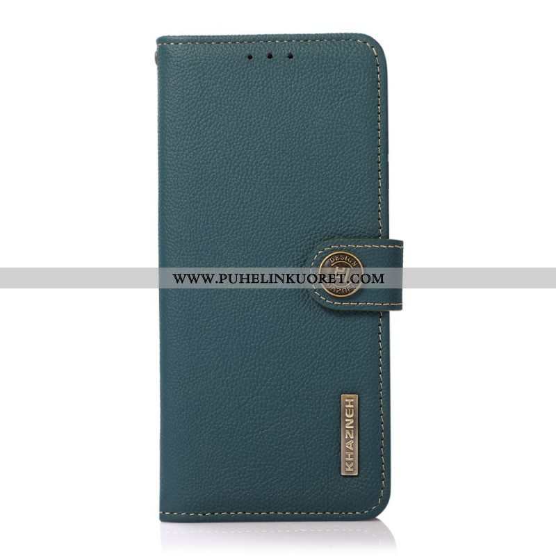 Flip Case Samsung Galaxy S22 Plus 5G Khazneh Rfid Aitoa Nahkaa