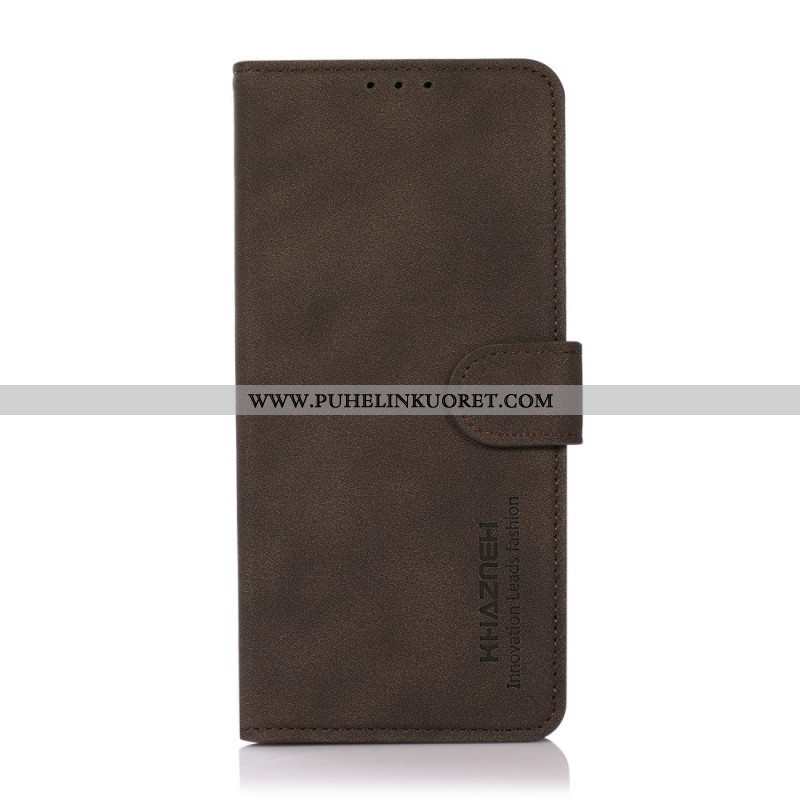 Flip Case Samsung Galaxy S22 Ultra 5G Khazneh Texture Leather Effect