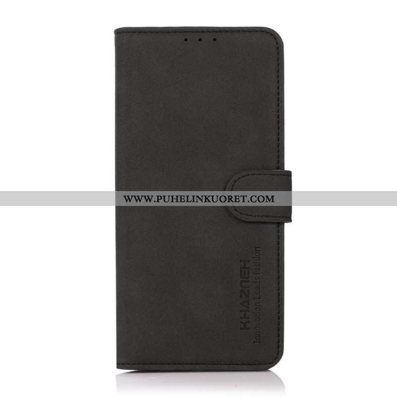 Flip Case Samsung Galaxy S22 Ultra 5G Khazneh Texture Leather Effect