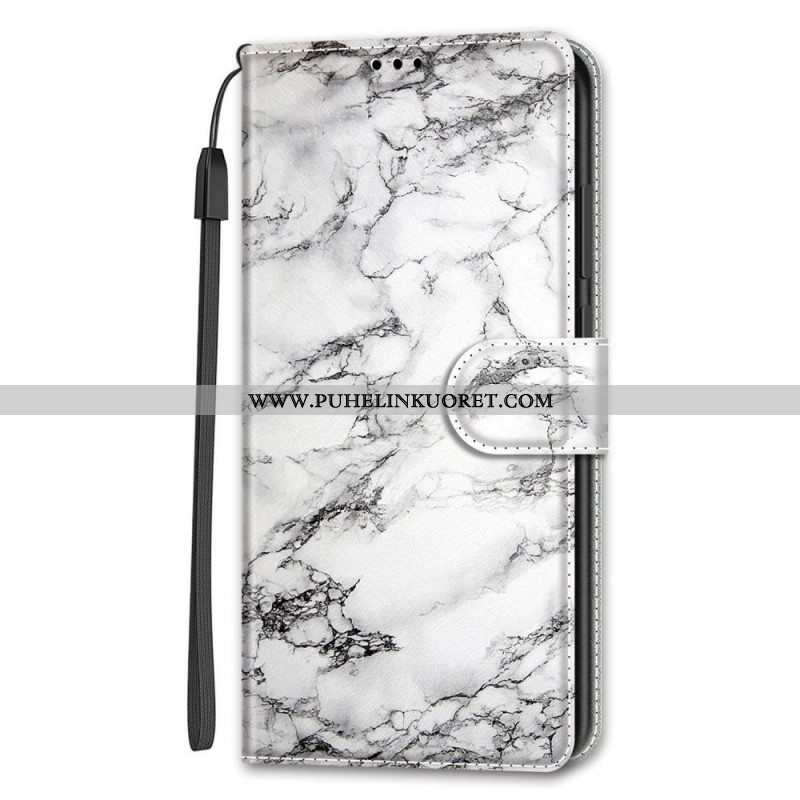 Kotelot Samsung Galaxy S22 Ultra 5G Marble Elegance Hihnalla