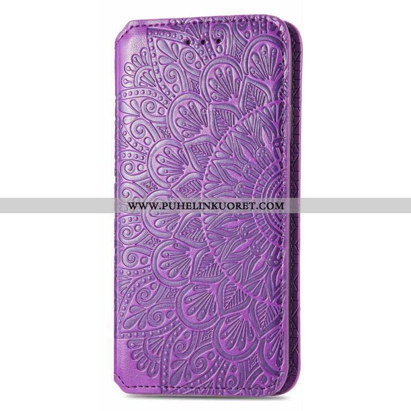 Puhelinkuoret Samsung Galaxy S22 Ultra 5G Kotelot Flip Mandala