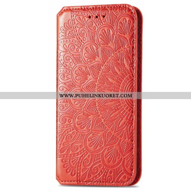 Puhelinkuoret Samsung Galaxy S22 Ultra 5G Kotelot Flip Mandala