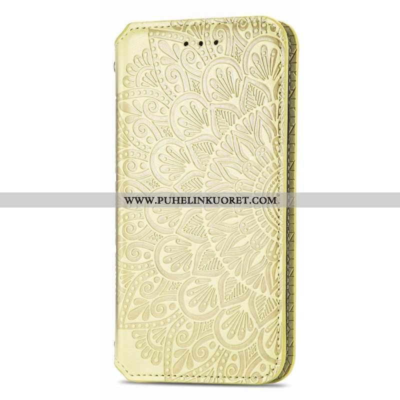 Puhelinkuoret Samsung Galaxy S22 Ultra 5G Kotelot Flip Mandala