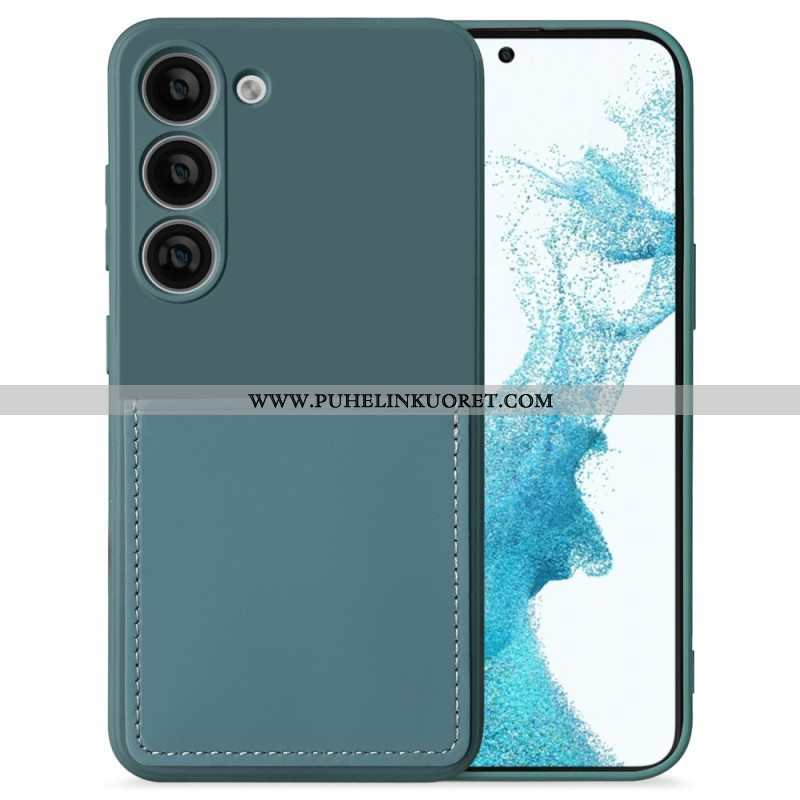 Case Samsung Galaxy S23 5G Nestemäinen Silikonikorttikotelo