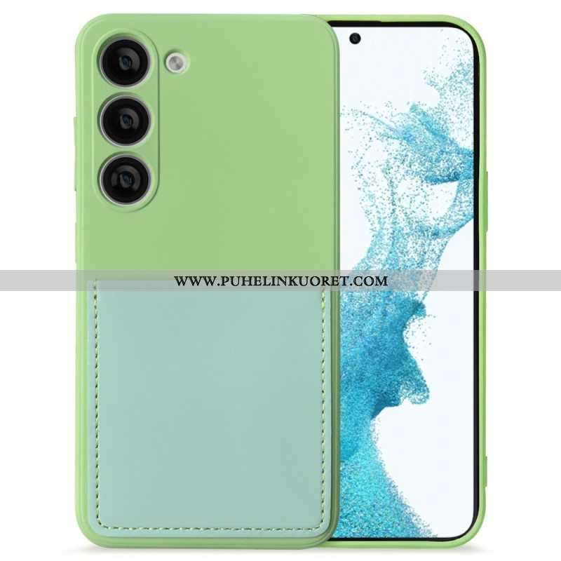 Case Samsung Galaxy S23 5G Nestemäinen Silikonikorttikotelo