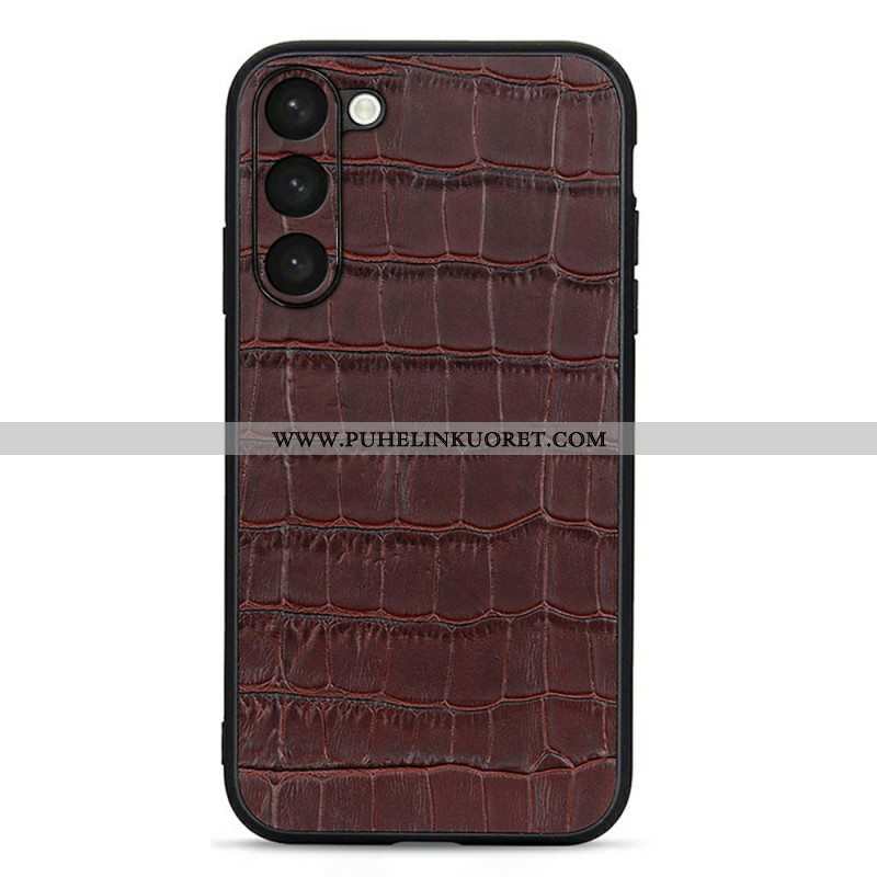 Case Samsung Galaxy S23 5G Aitoa Krokotiilityylistä Nahkaa