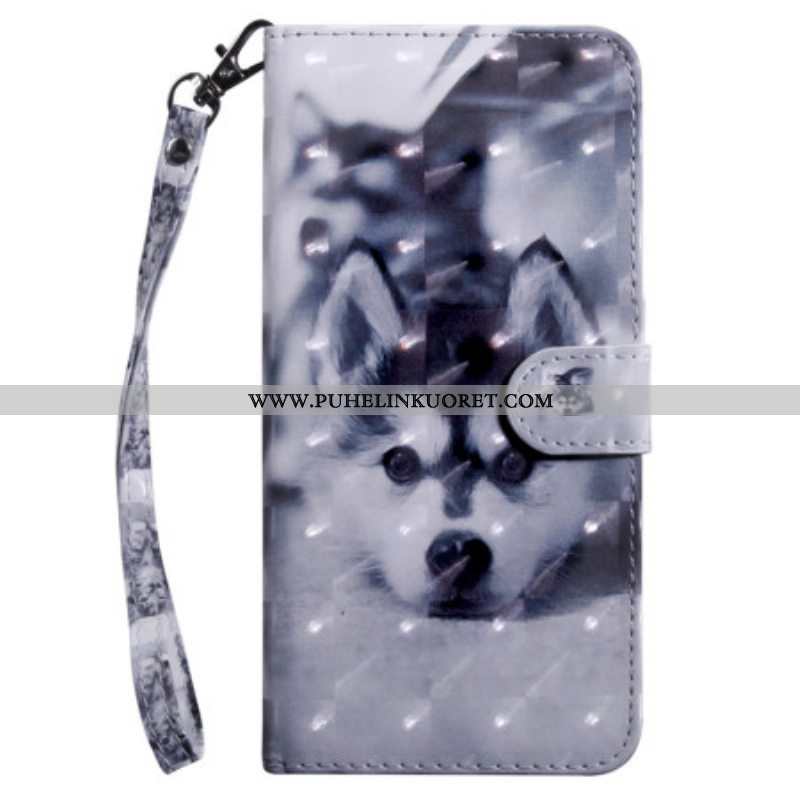 Flip Case Samsung Galaxy S23 5G Suojaketju Kuori Thong Husky