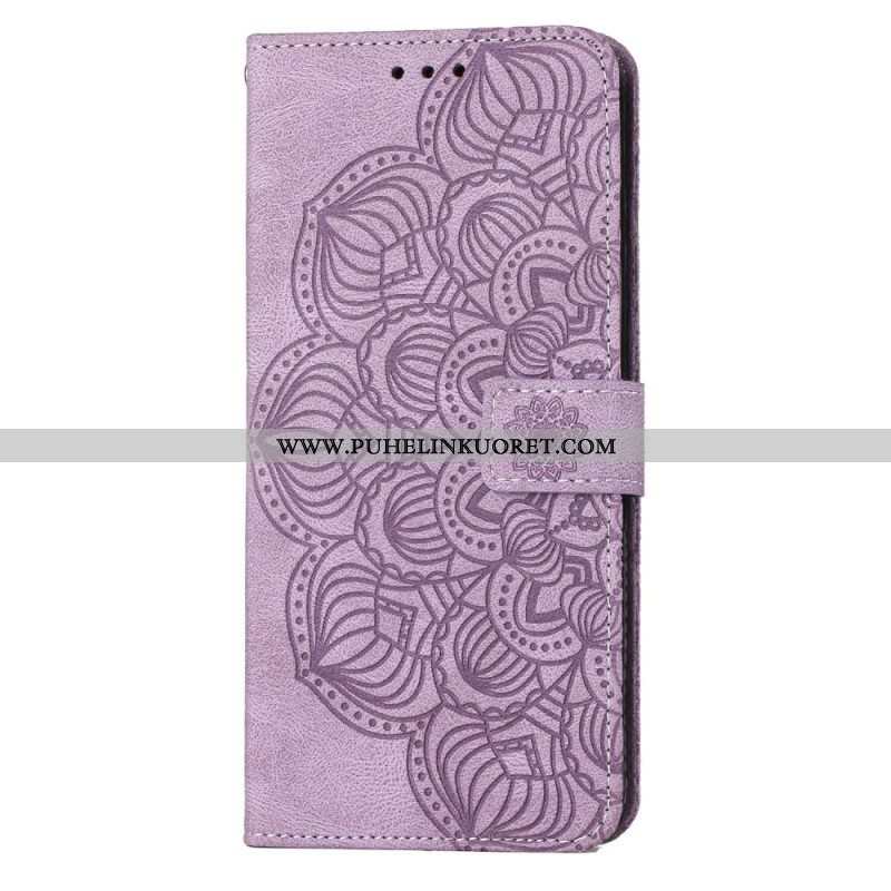 Flip Case Samsung Galaxy S23 Plus 5G Suojaketju Kuori Strappy Mandala