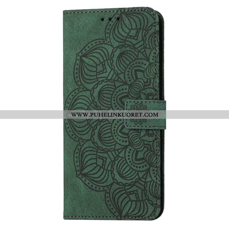 Flip Case Samsung Galaxy S23 Plus 5G Suojaketju Kuori Strappy Mandala