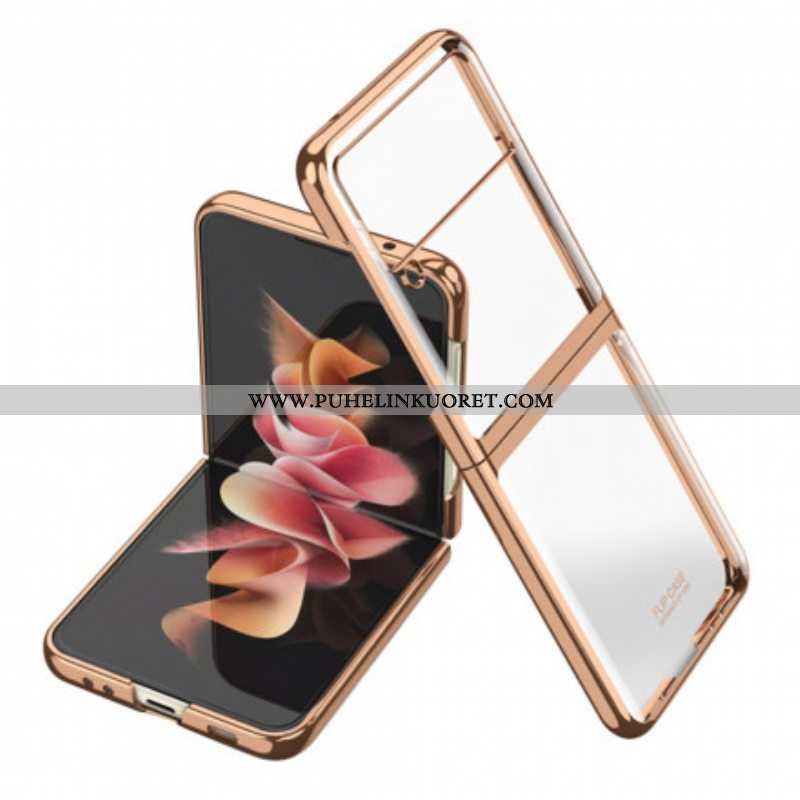 Case Samsung Galaxy Z Flip 3 5G Kotelot Flip Metallistyyliset Reunat