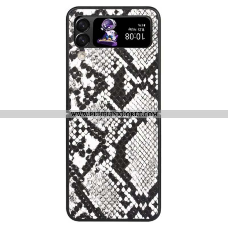 Case Samsung Galaxy Z Flip 4 Kotelot Flip Snake Skin Effect