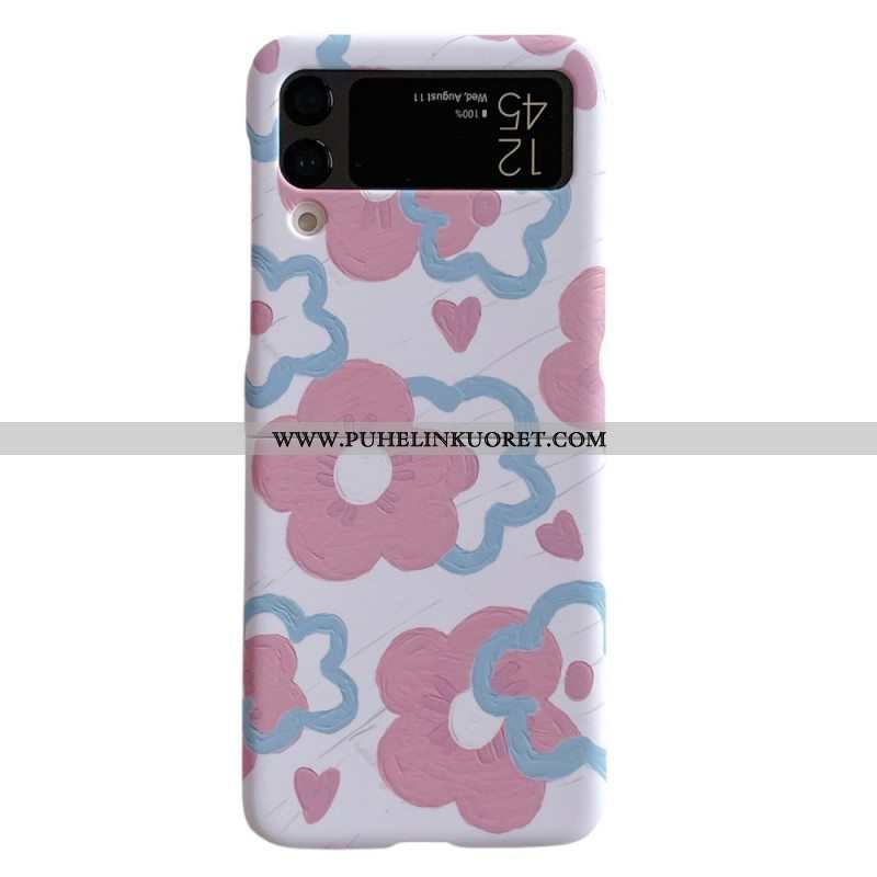 Case Samsung Galaxy Z Flip 4 Kotelot Flip Kauniita Kukkia