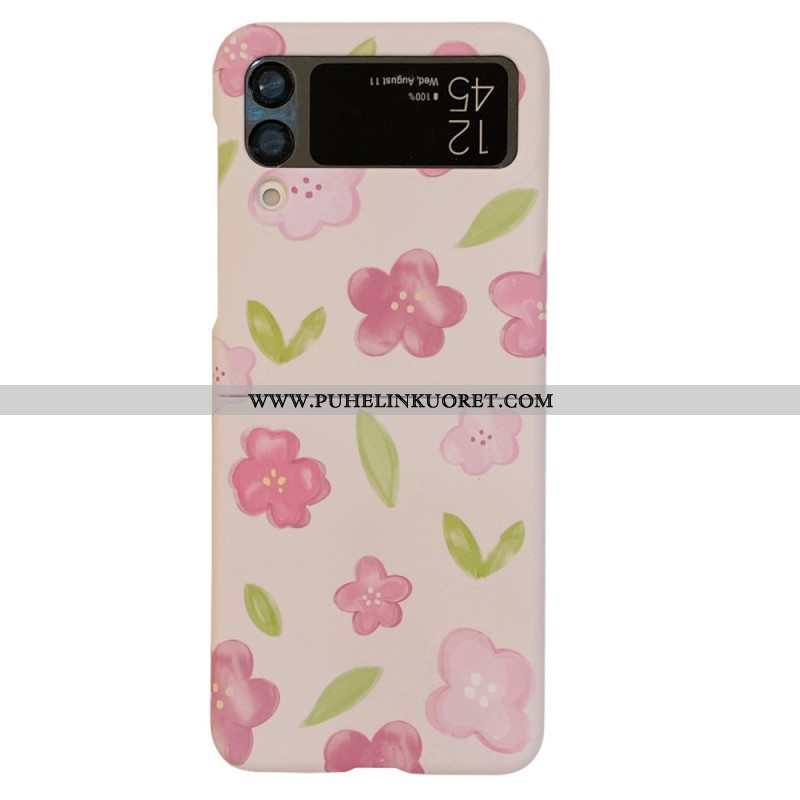 Case Samsung Galaxy Z Flip 4 Kotelot Flip Kauniita Kukkia