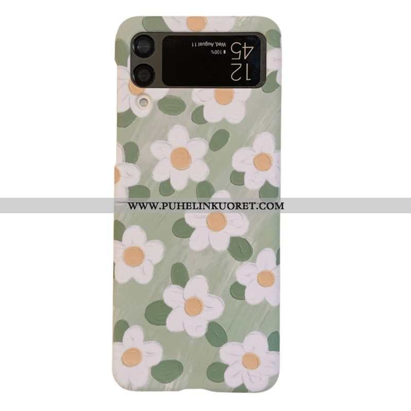 Case Samsung Galaxy Z Flip 4 Kotelot Flip Kauniita Kukkia