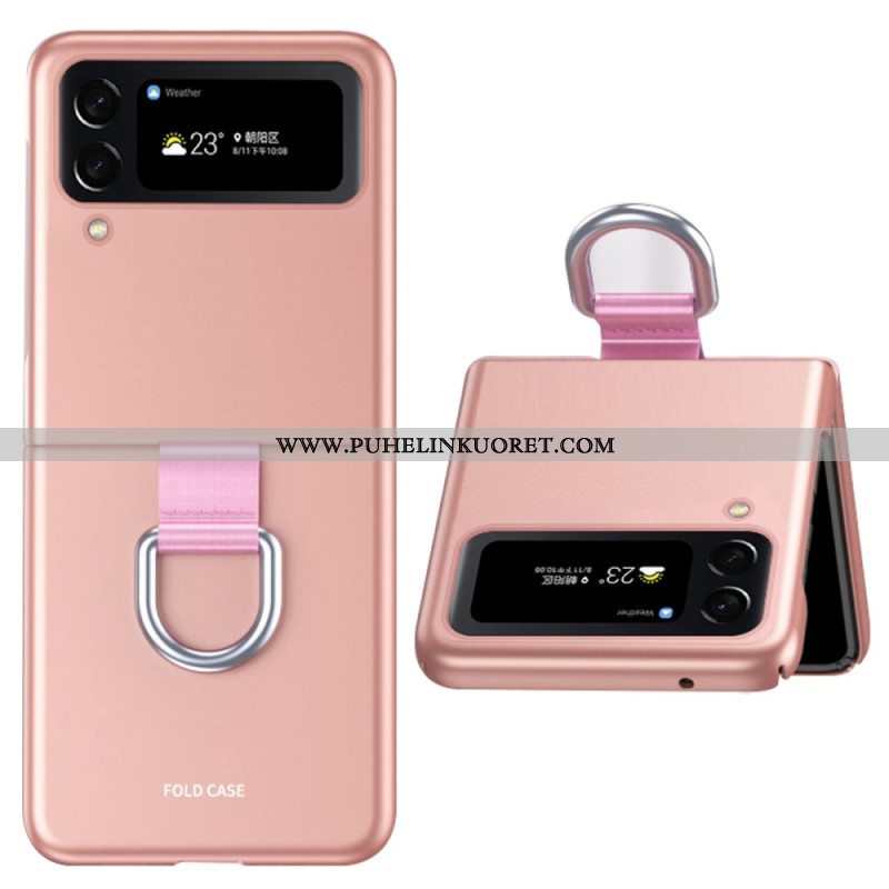 Kuori Samsung Galaxy Z Flip 4 Kotelot Flip Skin-touch Renkaalla