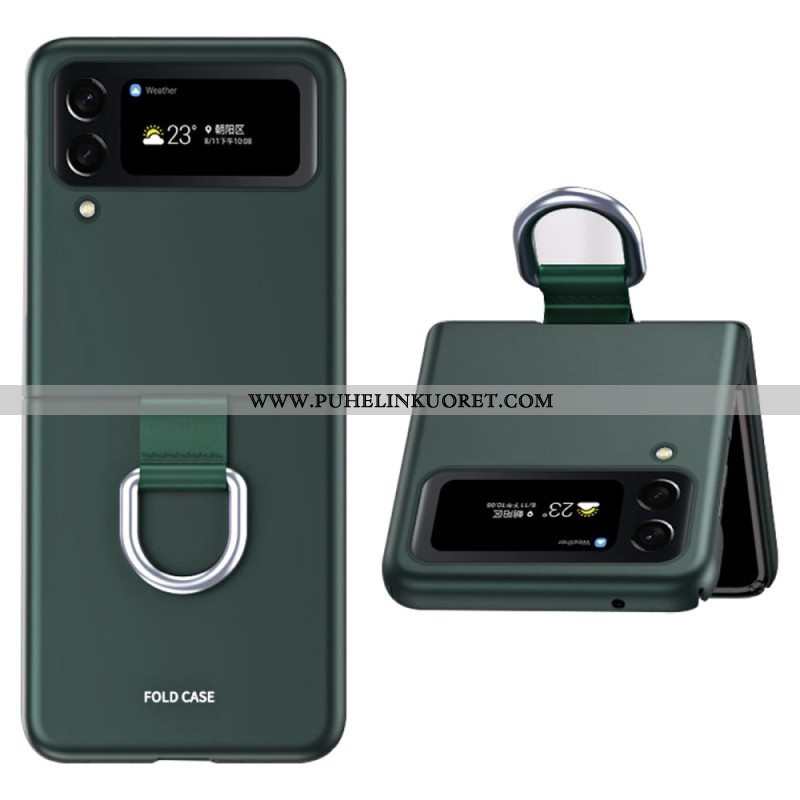 Kuori Samsung Galaxy Z Flip 4 Kotelot Flip Skin-touch Renkaalla