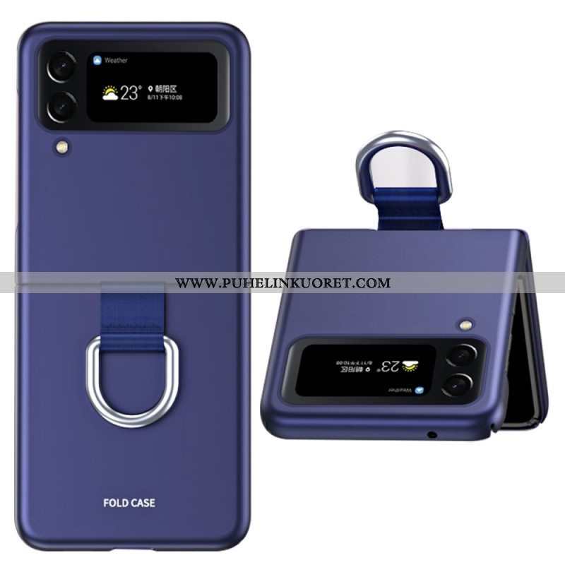 Kuori Samsung Galaxy Z Flip 4 Kotelot Flip Skin-touch Renkaalla