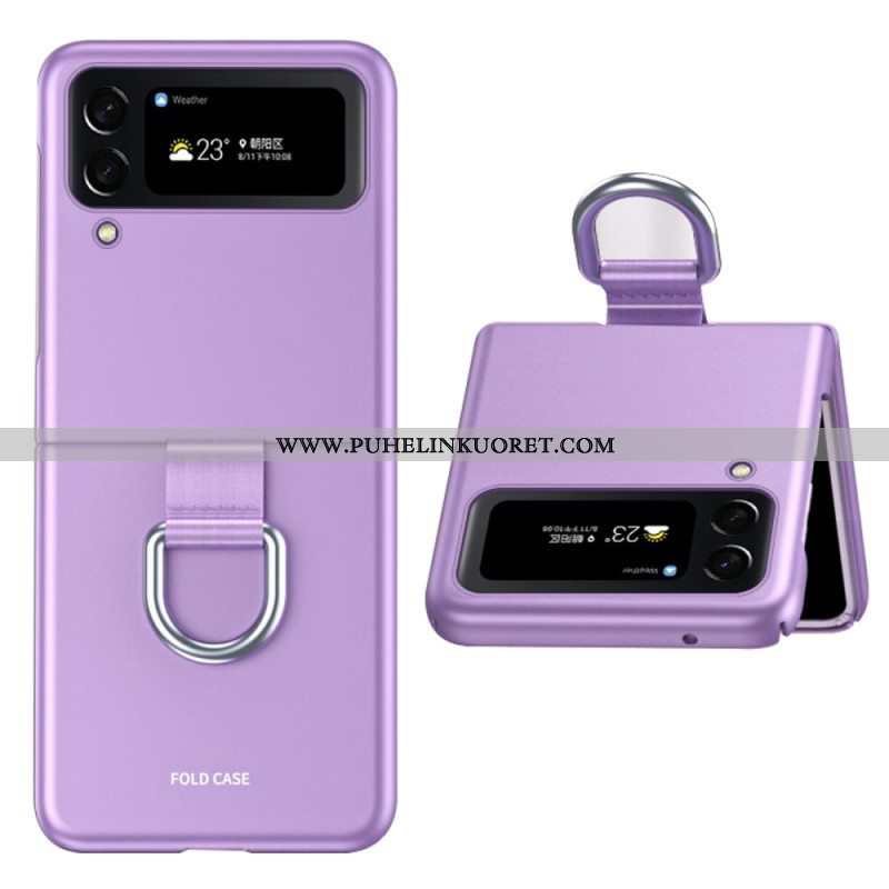 Kuori Samsung Galaxy Z Flip 4 Kotelot Flip Skin-touch Renkaalla