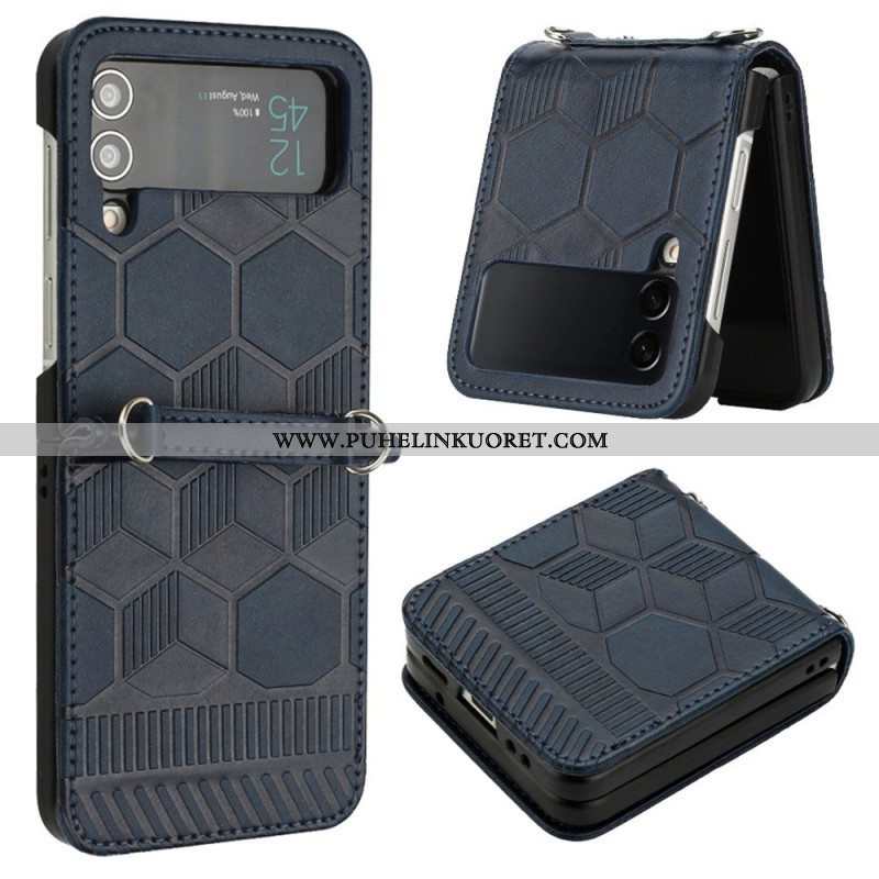 Case Samsung Galaxy Z Flip 4 Kotelot Flip Jalkapallopallon Suunnittelu