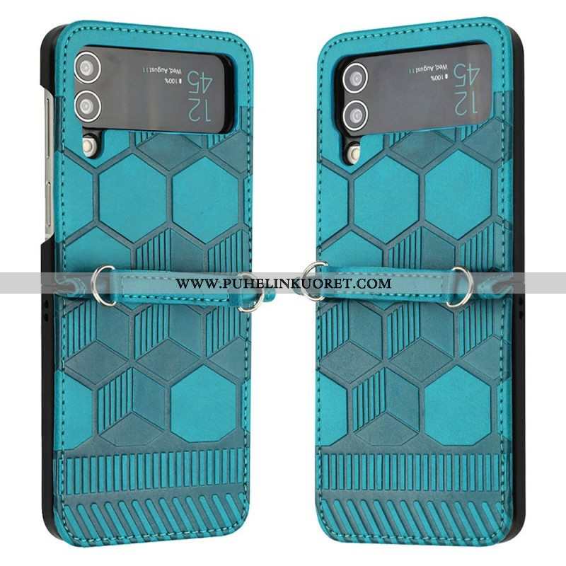 Case Samsung Galaxy Z Flip 4 Kotelot Flip Jalkapallopallon Suunnittelu